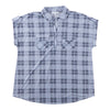 mySTYLE Women's Plus Short Sleeve Plaid Top