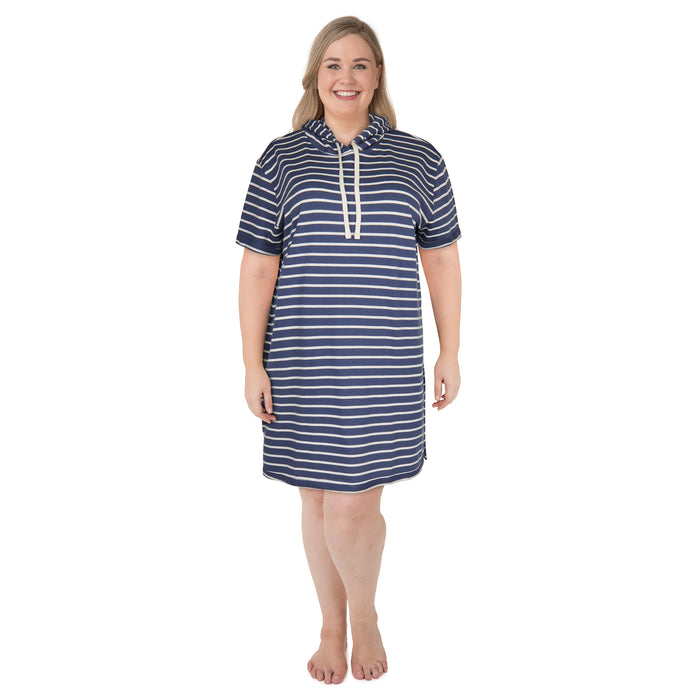 mySTYLE Women's Plus Hooded Tunic