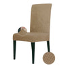 Housse de chaise gaufrée, beige