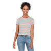 Women's Striped Ribbed Tee