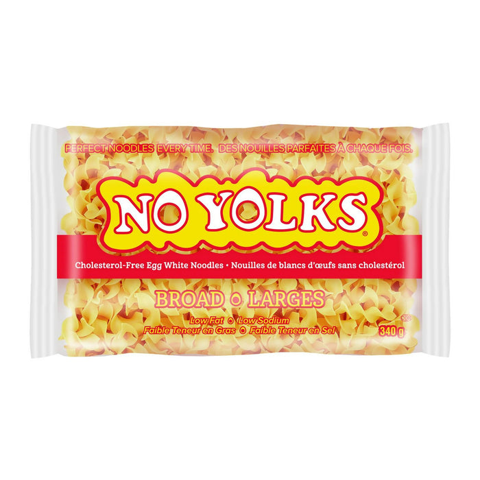 No Yolks Broad Egg White Noodles Pasta, 340 g