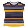 Classic Editions Women's Striped Grommet Top