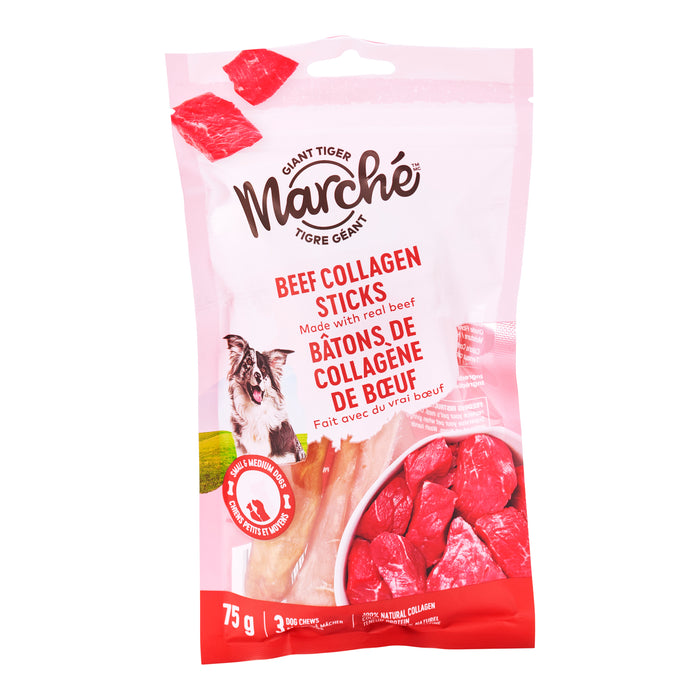 Bâtonnets de collagène de bœuf Marché Tigre Géant, 75 g