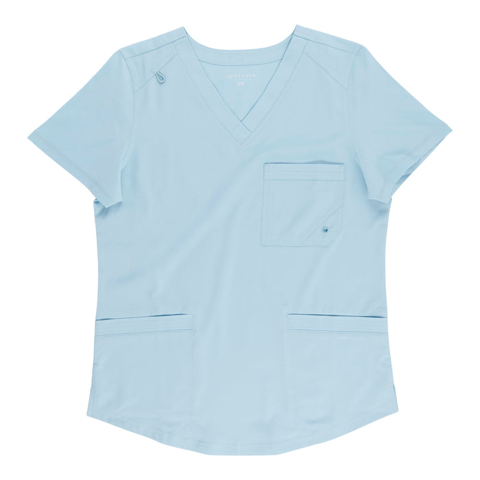 Options Women's Solid V-Neck Scrub Top