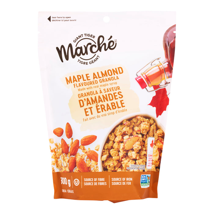 Giant Tiger Marché Granola à saveur d'amandes et érable, 300 g