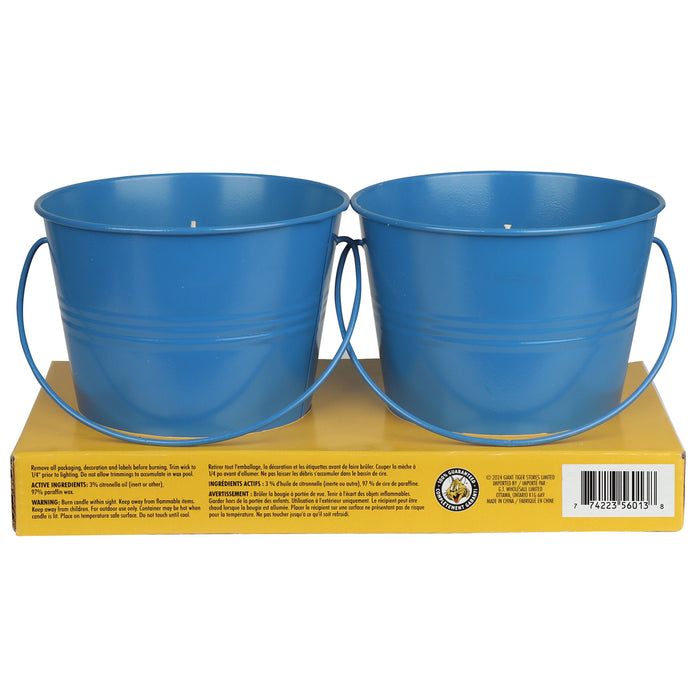 Giant Value 5-inch Citronella Bucket Candles, 2-Pack