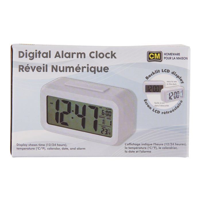 Réveille-matin numérique, blanc