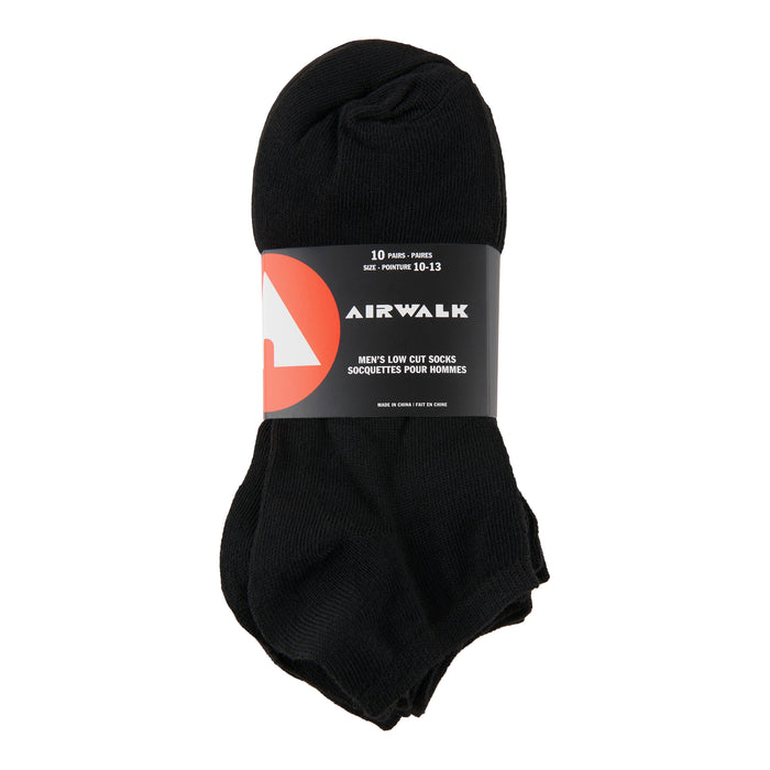 Socquettes pour hommes, noir - emb. de 10