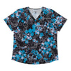 Options Women's Printed Short Sleeve Scrub Top