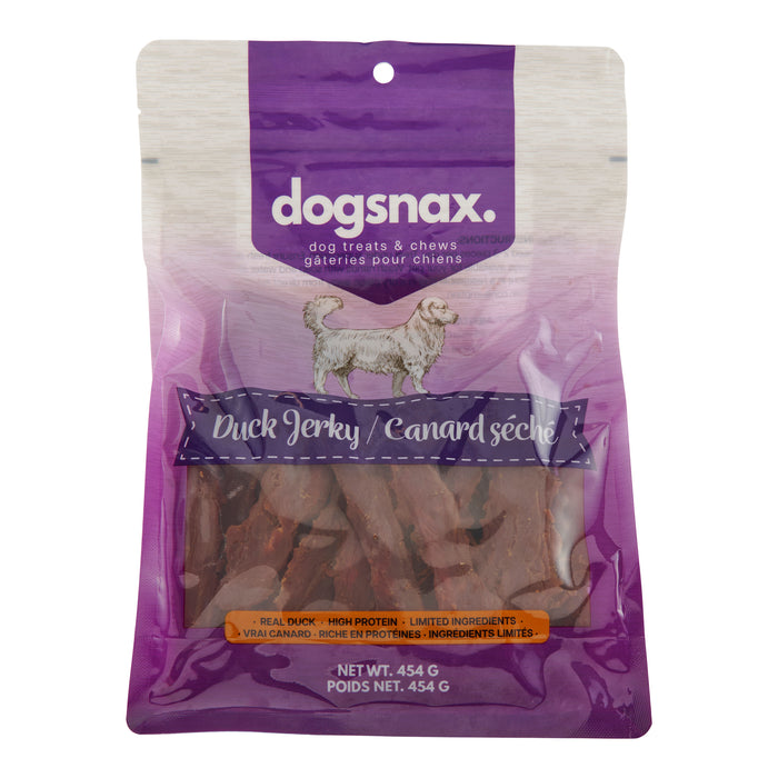 Dogsnax Dog Treats Duck Jerky, 454 g