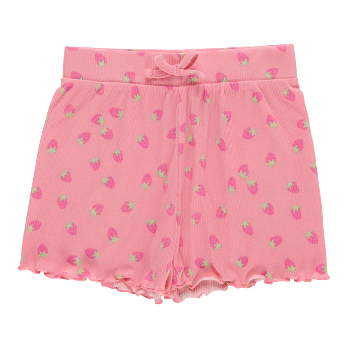 MONKEY BARS Toddler Girls' Day Dreamer Printed Rib Shorts