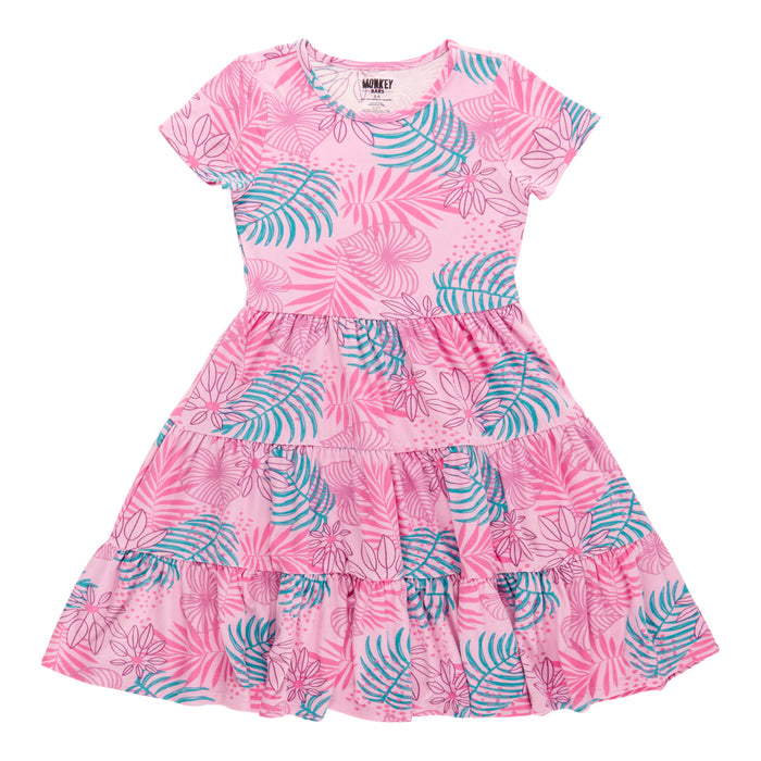 MONKEY BARS Toddler Girls' Day Dreamer 3-Tier Soft Dress