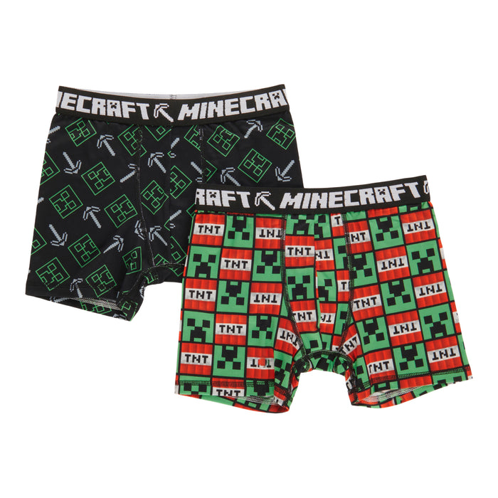 Boys' Licensed Minecraft Boxers, 2-Pack