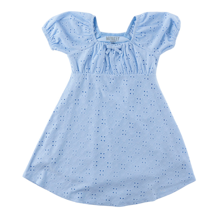 MONKEY BARS Toddler Girls' Day Dreamer Short Sleeve Eyelet Dress