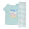 Carisma Women's Short Sleeve Cotton Capri PJ Set, 2-Piece