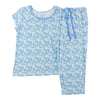 Pyjama avec capri et col rond à manches courtes Carisma pour femmes, 2 pièces