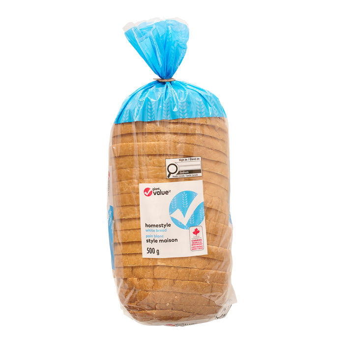 Giant Value Homestyle White Bread, 500 g