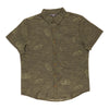 Chemise boutonnée imprimée à manches courtes Mountain Ridge pour hommes
