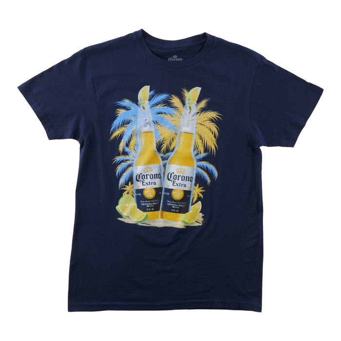 T-shirt à manches courtes Corona sous licence pour hommes