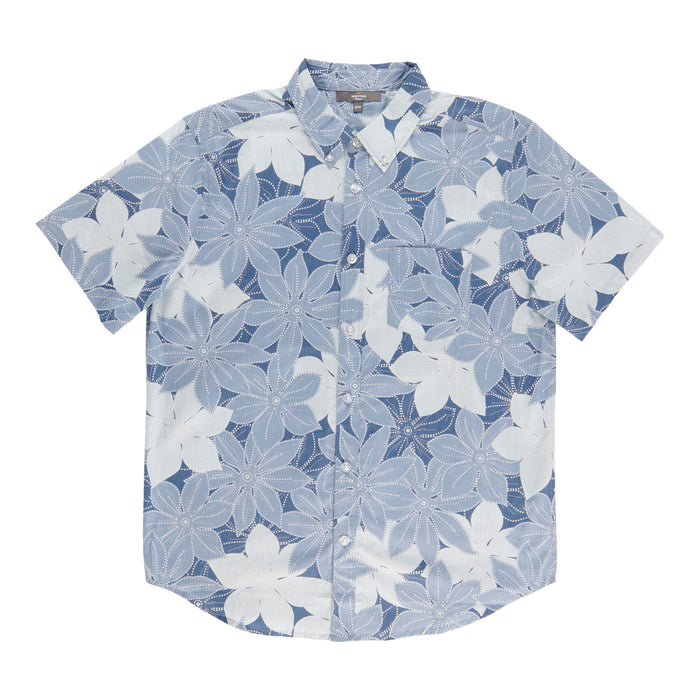 Chemise imprimée à manches courtes en coton Mountain Ridge pour hommes