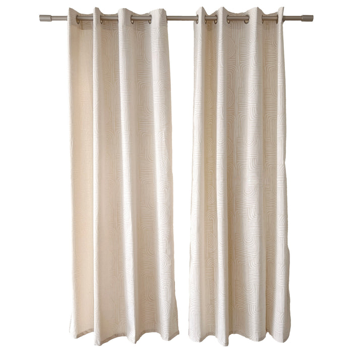 Rideau imprimé en coton recyclé HomeStyles, 54 po x 84 po