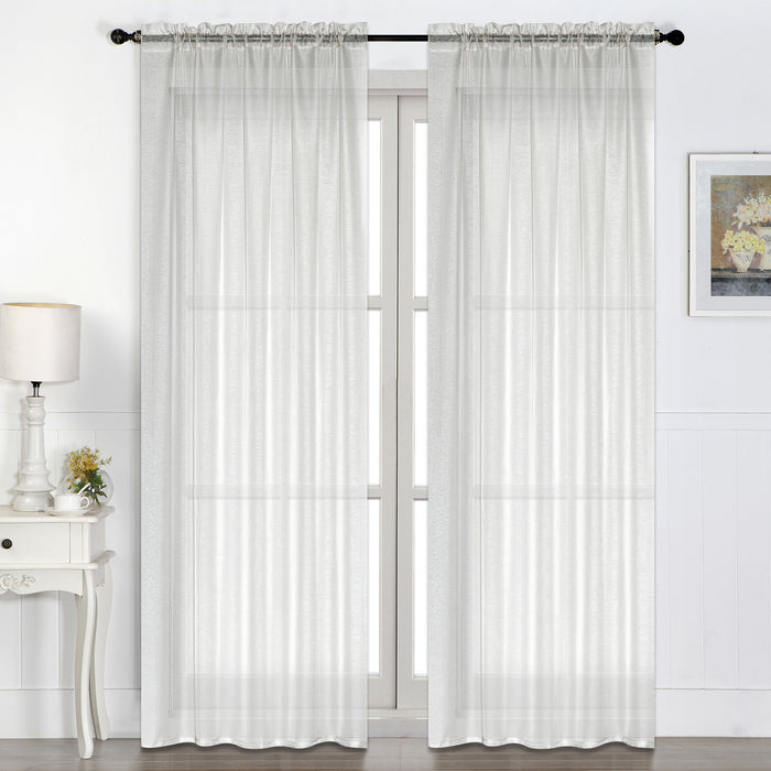Voilage texturé HomeStyles – 52 po x 84 po