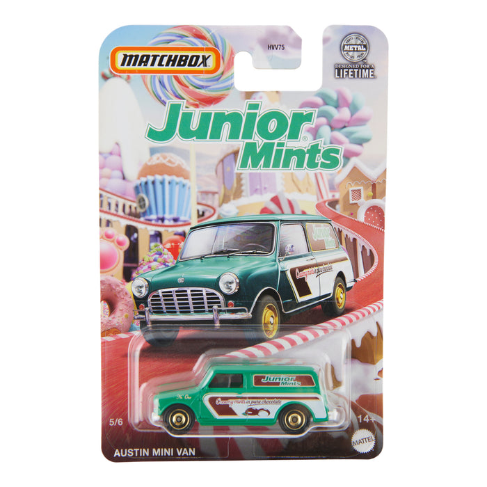 Voiture avec bonbons à l’échelle 1:64 Matchbox, assortiment