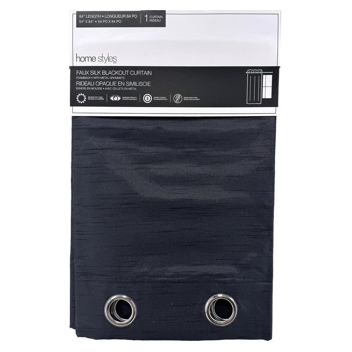 Rideau opaque en similisoie HomeStyles, 54 po x 84 po