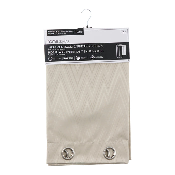 Rideau occultant en jacquard avec endos en mousse HomeStyles – 54 po x 84 po