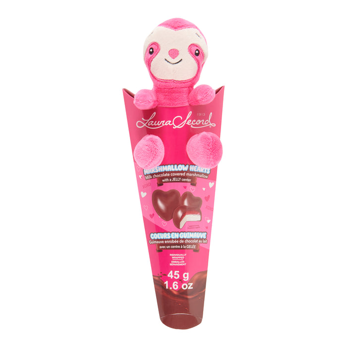 Cœurs en guimauve au chocolat et peluche Laura Secord, 45 g