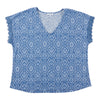 mySTYLE Women's Plus Textured Crochet Top