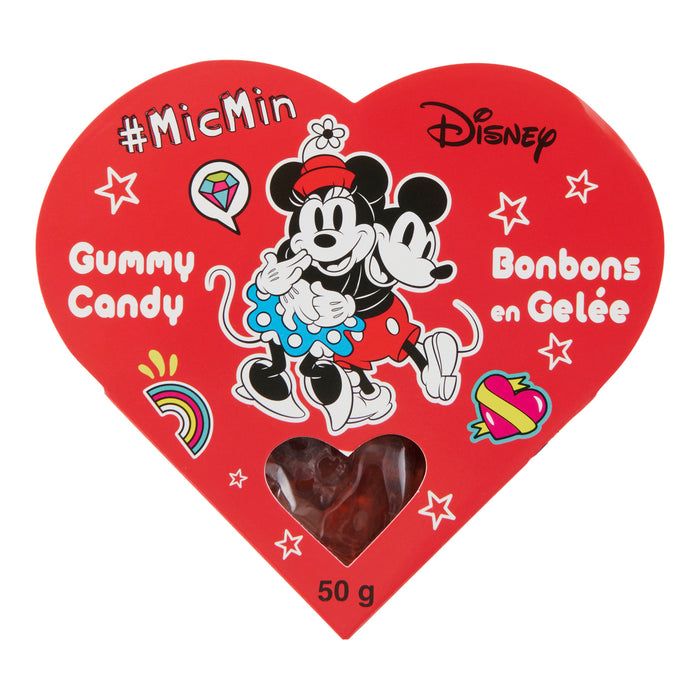 Mickey & Minnie Gummy Heart Box, 50 g