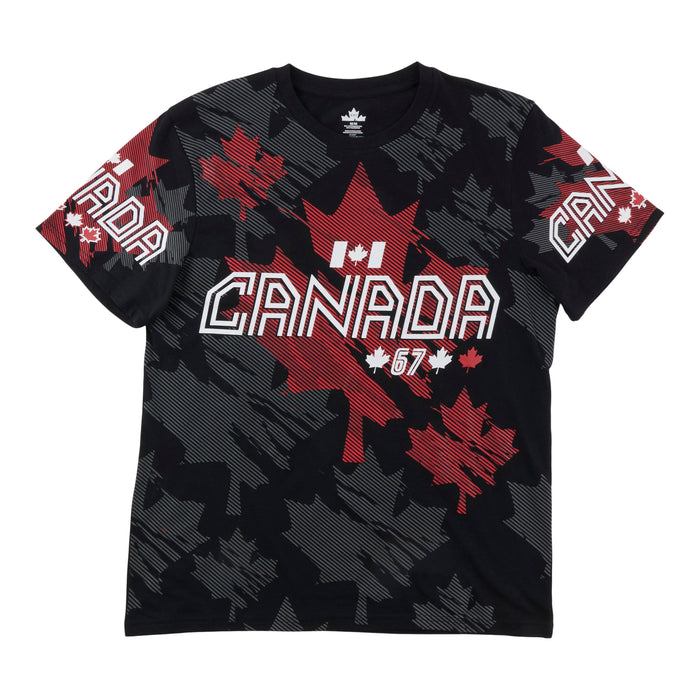 T-shirt extensible dans 3 sens à manches courtes Canada EH! pour hommes