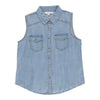 mySTYLE Women's Sleeveless Denim Shirt