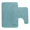 HomeStyles Geometric Foam Bath Mat, 2 Piece
