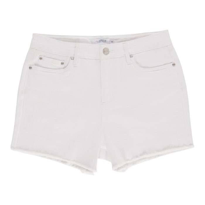 Short en denim effiloché et coloré mySTYLE pour femmes