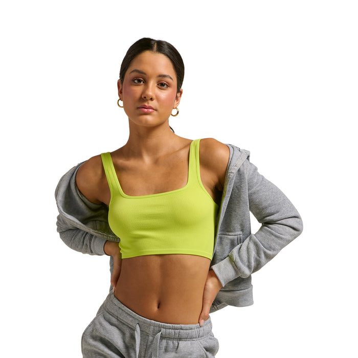 Women's Squareneck Cropped Tank Top