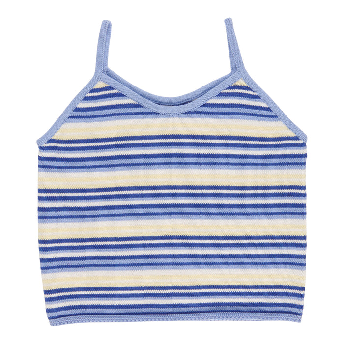 mySTYLE Women's Stripe Crochet Camisole