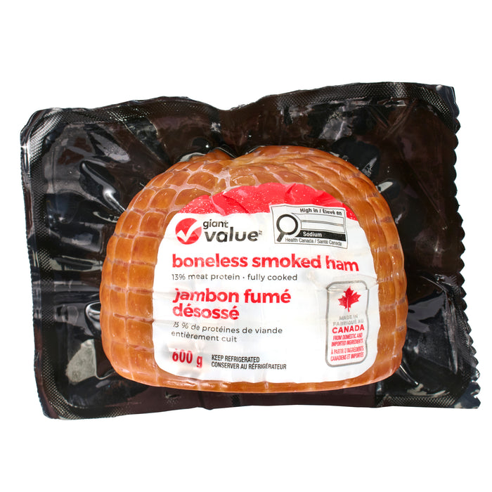 Giant Value Boneless Smoked Ham, 600 g