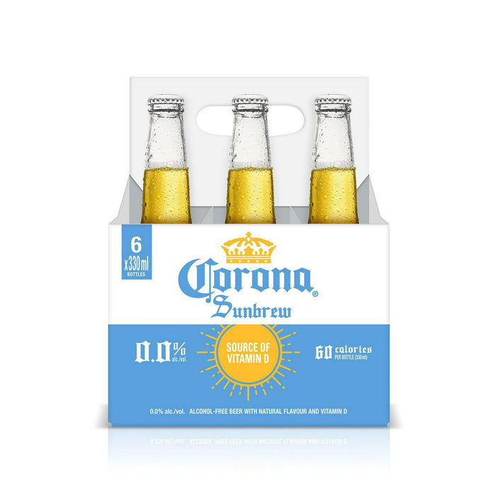 Corona Sunbrew Alcohol-Free Beer with Vitamin D, 6-Pack, 330 ml