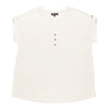 lily morgan Women's Plus Tab Sleeve Button Top