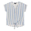 lily morgan Women's V-Neck Tie Front Top