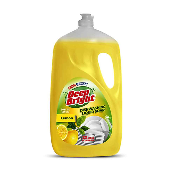 Savon à vaisselle liquide citron Deep Bright, 2,66 L