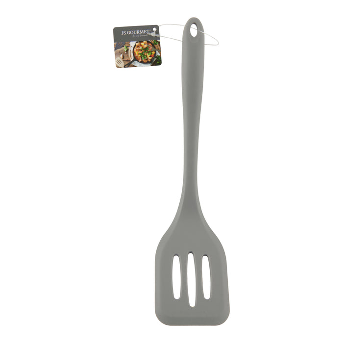 JS Gourmet Silicone Slotted Turner, 10-in.