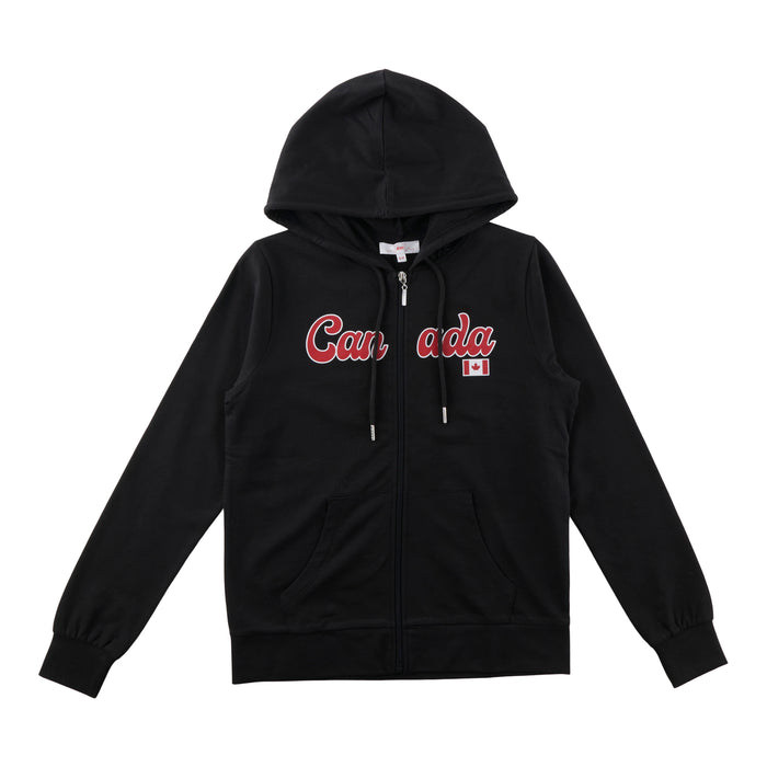 Canada EH! Women's Long Sleeve Zip-Up Hoodie