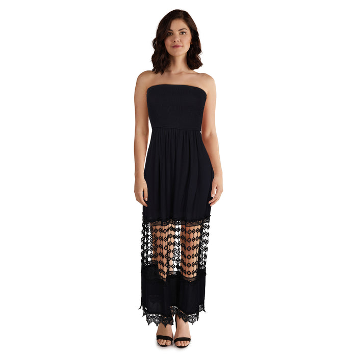 lily morgan Women's Maxi Bandeau Dress
