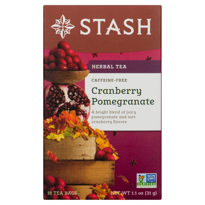 Stash Tisane Sans Caféine Canneberge et Grenade, emb. de 18, 31 g
