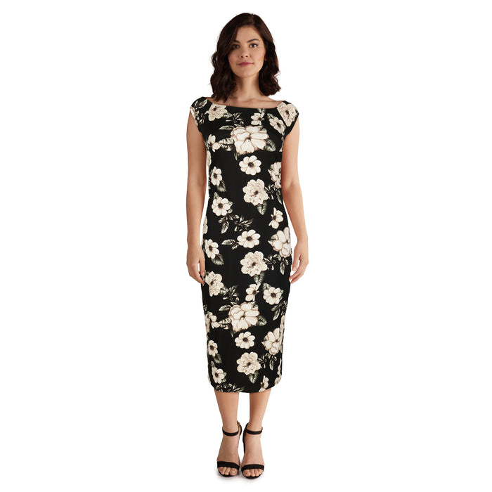 lily morgan Women's Cap Sleeve Midi Dress