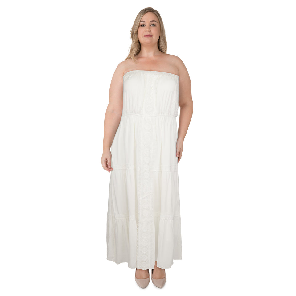 lily morgan Women's Plus Bandeau Maxi Dress – Giant Tiger