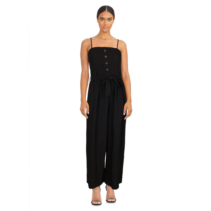 lily morgan Women's Smocked Jumpsuit